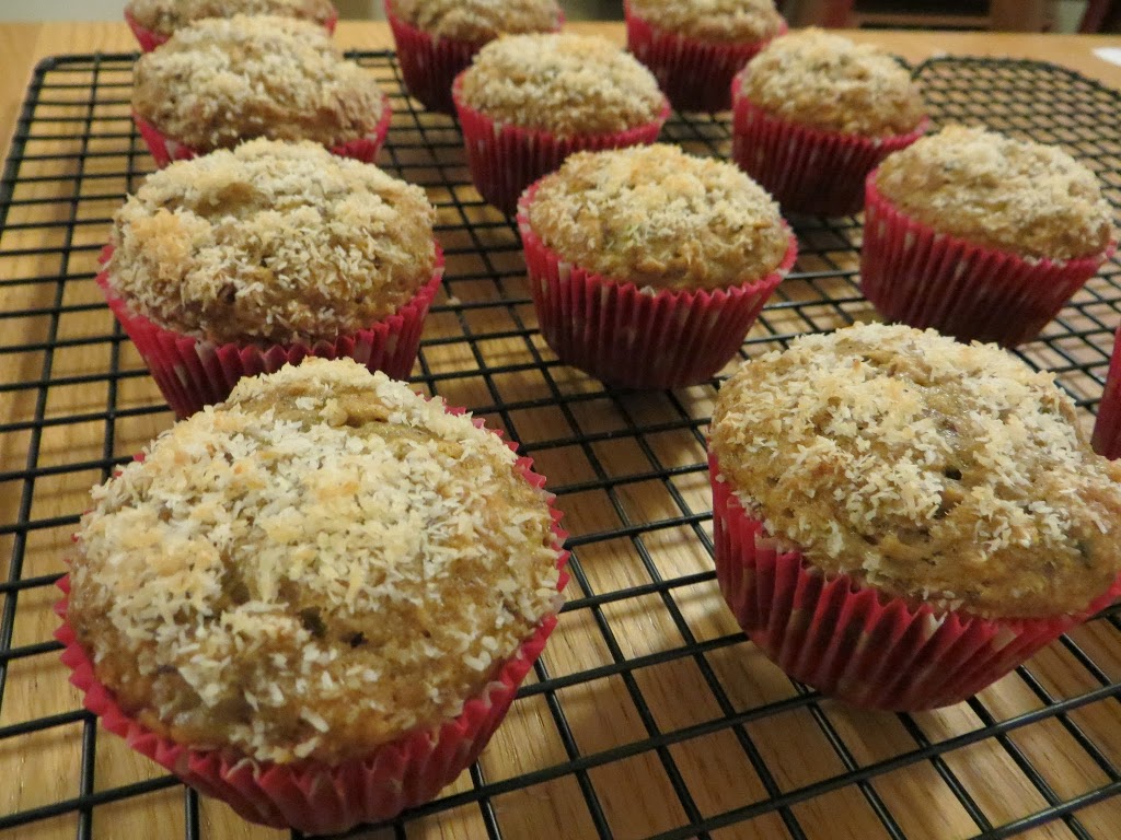Chai Tea Banana Muffins with Toasted Coconut & Pistachios