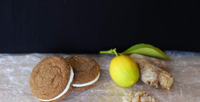 Ginger Lemon Sandwich Cookies