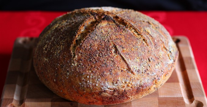 Red Quinoa Sourdough Bread #BreadBakers
