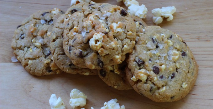 Salted Popcorn Chocolate Chip Cookies