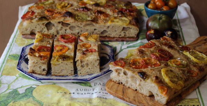 Sourdough Focaccia with Heirloom Tomatoes